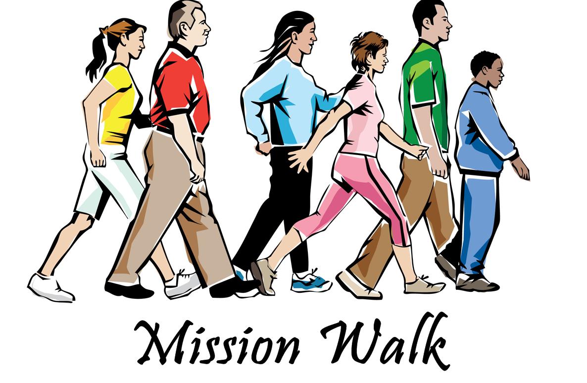 Mission Walk, March 29 (Good Friday), 9am  