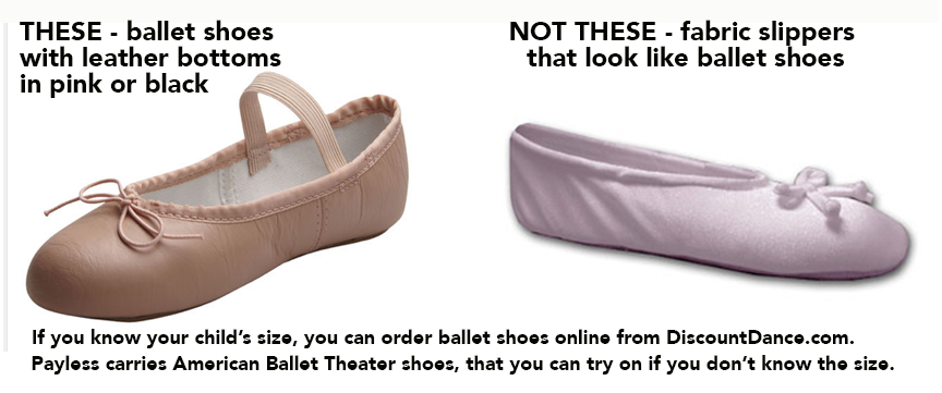 Ballet Shoes These Not These